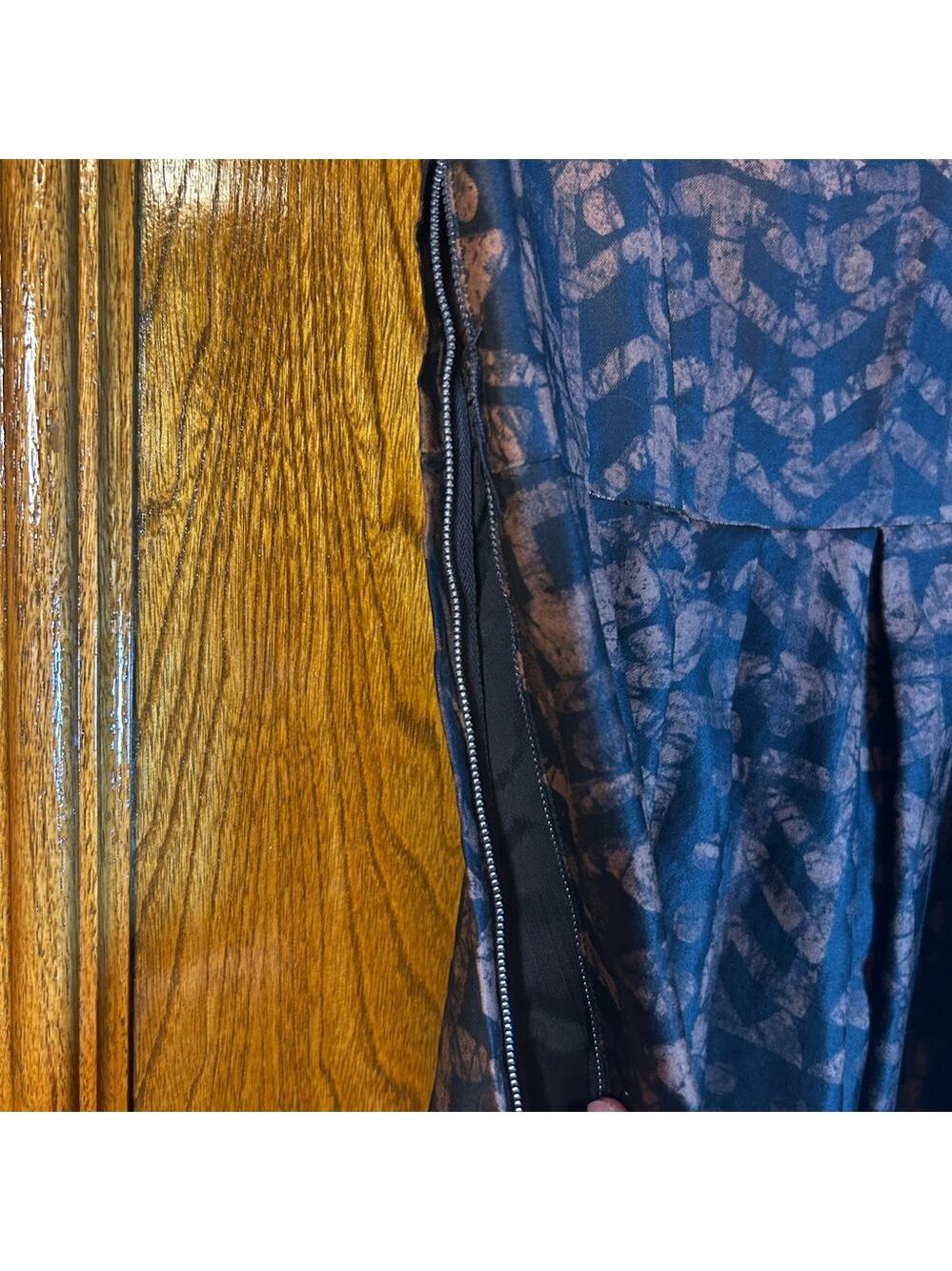 Hand Sewn 1960s Fit and Flare Cotton Dress Small - Picture 7 of 11